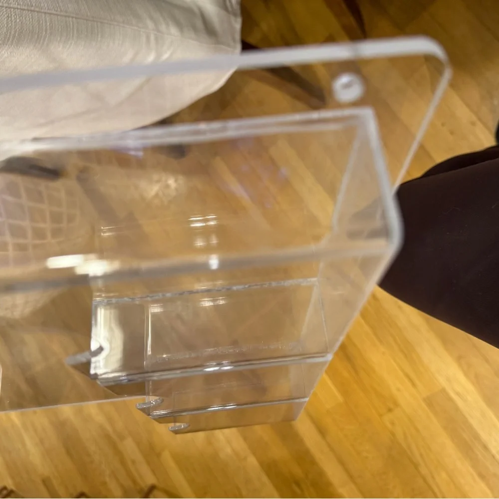 Clear Plastic brochure holder